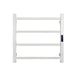 500Hx600Wx110D Square Chrome Electric Heated Towel Rack With Timer 4 Bars - NZHomeware