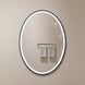 500x700mm Black Frame Oval Led Mirror Anti Fog 3 - Color Adjustable - NZHomeware