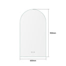 500x900mm Arched LED Wall Mirror with Motion Sensor Auto On Demister Touch Sensor Switch - NZHomeware