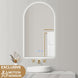 500x900mm Arched LED Wall Mirror with Motion Sensor Auto On Demister Touch Sensor Switch - NZHomeware
