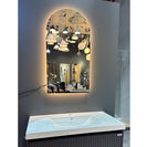 500x900mm Arched LED Wall Mirror with Motion Sensor Auto On Demister Touch Sensor Switch - NZHomeware
