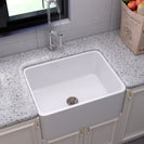 510*460*255mm Ceramic Butler Sink Single Bowl Farmhouse Kitchen Laundry Sink Apron Front - NZHomeware