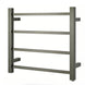 520Hx500Wx120D mm Gunmetal Grey Square Electric Heated Towel Rack 4 Bars - NZHomeware