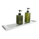 520mm Chrome Glass Shelf | Wall - Mounted Bathroom Storage with 304 Stainless Steel Bracket NZ - NZHomeware