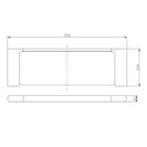 520mm Chrome Glass Shelf | Wall - Mounted Bathroom Storage with 304 Stainless Steel Bracket NZ - NZHomeware