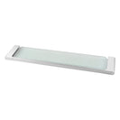 520mm Chrome Glass Shelf | Wall - Mounted Bathroom Storage with 304 Stainless Steel Bracket NZ - NZHomeware