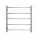 530Hx600W Brushed Nickel Electric Heated Towel Rack 5 Bars - NZHomeware