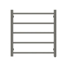 530Hx600Wx120Dmm Gunmetal Grey Electric Heated Towel Rack 5 Bars - NZHomeware