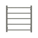 530Hx600Wx120Dmm Gunmetal Grey Electric Heated Towel Rack 5 Bars - NZHomeware