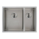 590x440x205mm 1.2mm Handmade Round Corners Double Bowls Top / Undermounted / Flush Mounted Kitchen Sink With Overflow - NZHomeware