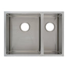 590x440x205mm 1.2mm Handmade Round Corners Double Bowls Top / Undermounted / Flush Mounted Kitchen Sink With Overflow - NZHomeware