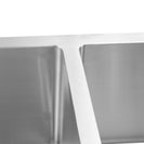 590x440x205mm 1.2mm Handmade Round Corners Double Bowls Top / Undermounted / Flush Mounted Kitchen Sink With Overflow - NZHomeware
