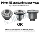 590x440x205mm 1.2mm Handmade Round Corners Double Bowls Top / Undermounted / Flush Mounted Kitchen Sink With Overflow - NZHomeware