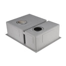 590x440x205mm 1.2mm Handmade Round Corners Double Bowls Top / Undermounted / Flush Mounted Kitchen Sink With Overflow - NZHomeware