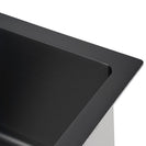 590x440x205mm Dark Grey Stainless Steel Handmade Double Bowls Top/Undermounted Kitchen Sinks With Overflow - NZHomeware