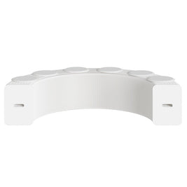 6 Seats Kraft Paper Bench Portable Folding Sofa Foot Stool Shoe Bench White - NZHomeware