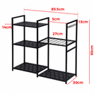6 Tier Garden Tool Organizer Heavy Duty Metal Garage Storage Rack for Yard & Shed - NZHomeware