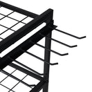 6 Tier Garden Tool Organizer Heavy Duty Metal Garage Storage Rack for Yard & Shed - NZHomeware
