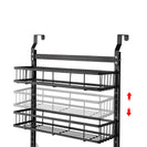 6 Tiers Kitchen Bathroom Pantry Over The Door Hanging Organizer Adjustable Baskets Storage Rack Shampoo Conditioner Body Wash Shelf - NZHomeware