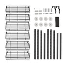 6 Tiers Kitchen Bathroom Pantry Over The Door Hanging Organizer Adjustable Baskets Storage Rack Shampoo Conditioner Body Wash Shelf - NZHomeware