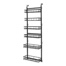 6 Tiers Kitchen Bathroom Pantry Over The Door Hanging Organizer Adjustable Baskets Storage Rack Shampoo Conditioner Body Wash Shelf - NZHomeware