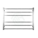 600Hx850Wx120D Square Chrome Electric Heated Towel Rack 6 Bars - NZHomeware