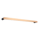 600mm Esperia Black & Rose Gold Single Towel Rail Stainless Steel 304 Wall Mounted - NZHomeware