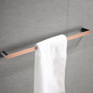 600mm Esperia Black & Rose Gold Single Towel Rail Stainless Steel 304 Wall Mounted - NZHomeware