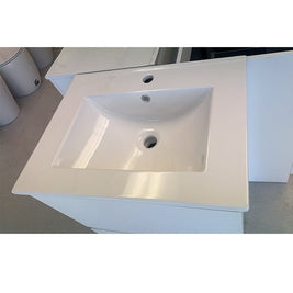 600mm Single Bowl Ceramic Vanity Top Only with Overflow - NZHomeware