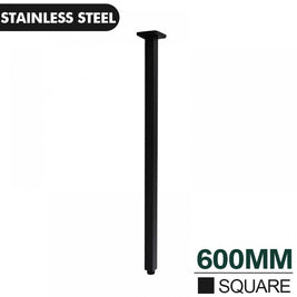 600mm Square Nero Black Ceiling Shower Arm - NZHomeware