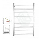 600Wx1000Hx120D 8 Square Bar Satin Finish Heated Towel Rail - NZHomeware