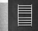 600Wx1000Hx120D 8 Square Bar Satin Finish Heated Towel Rail - NZHomeware