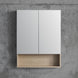 600x140x800mm Plywood 2 - Door Light Oak Mirror Cabinet - NZHomeware