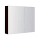 600x150x750mm Plywood 2 - Door Dark Oak Mirror Cabinet - NZHomeware