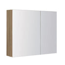 600x150x750mm Plywood 2 - Door Light Oak Mirror Cabinet - NZHomeware