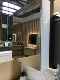 600x150x750mm Plywood 2 - Door White Mirror Cabinet - NZHomeware