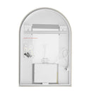 600x900mm Backlit Brushed Yellow Gold Frame Arched LED Wall Mirror Motion Sensor Switch - NZHomeware