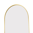 600x900mm Backlit Brushed Yellow Gold Frame Arched LED Wall Mirror Motion Sensor Switch - NZHomeware