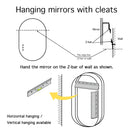 600x900mm Backlit Led Mirror Oblong Racetrack Motion Sensor Demister Touch Sensor Switch - NZHomeware