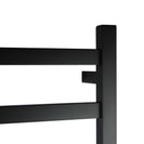 620x912x120mm Square Matt Black Electric Heated Towel Rack 8 Bars - NZHomeware