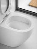 645x370x815mm Rimless Whirlpool FlushToilet Suite Back To Wall Two Piece Toilets Suite - NZHomeware