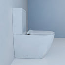 645x370x815mm Rimless Whirlpool FlushToilet Suite Back To Wall Two Piece Toilets Suite - NZHomeware