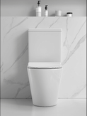 645x370x815mm Rimless Whirlpool FlushToilet Suite Back To Wall Two Piece Toilets Suite - NZHomeware