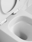645x370x815mm Rimless Whirlpool FlushToilet Suite Back To Wall Two Piece Toilets Suite - NZHomeware