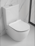 645x370x815mm Rimless Whirlpool FlushToilet Suite Back To Wall Two Piece Toilets Suite - NZHomeware