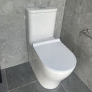 665x360x840mm Whirlpool Silent High End Back To Wall Ceramic Toilet Suite - NZHomeware