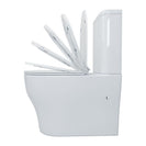 665x360x840mm Whirlpool Silent High End Back To Wall Ceramic Toilet Suite - NZHomeware