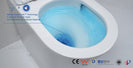 670x360x850mm Bathroom Whirlpool Ultra Quiet Comfort Height Ceramic Rimless Toilet Suite Matt Black - NZHomeware