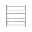 674Hx620W Brushed Nickel Electric Heated Towel Rack 6 Bars - NZHomeware