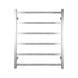 674Hx620Wx120D Square Chrome Electric Heated Towel Rack 6 Bars - NZHomeware